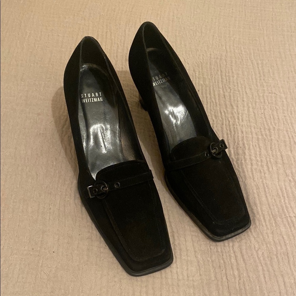 Stuart Weitzman Classic Black Shoes. Made in Spain . Size 9.5